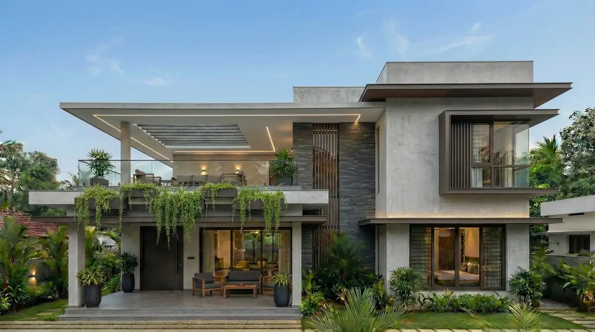 Contemporary villa in Kerala designed by Radianz
