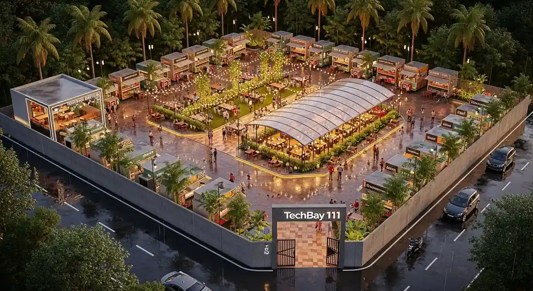 Food boulevard commercial masterplan in Kerala - architecture by Radianz, architects in Trivandrum