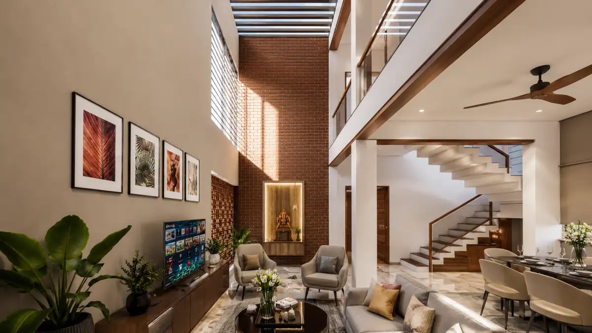 Home interiors in Kamaleswaram, Trivandrum - interior design by Radianz, architects in Trivandrum