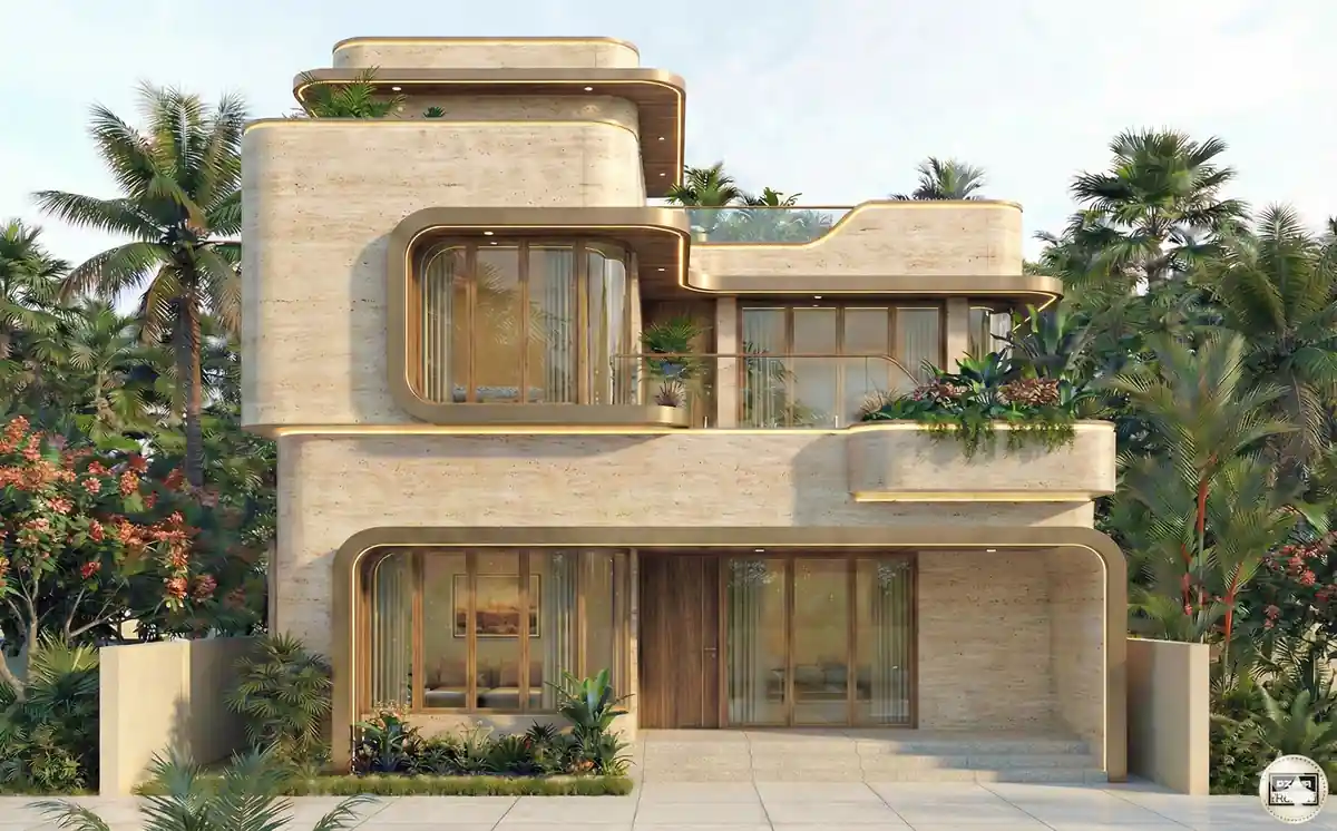 House design in Nemom, Trivandrum - architecture by Radianz, architects in Trivandrum