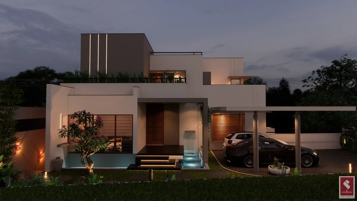 House design in Thirumala, Trivandrum - architecture by Radianz, architects in Trivandrum, view 3