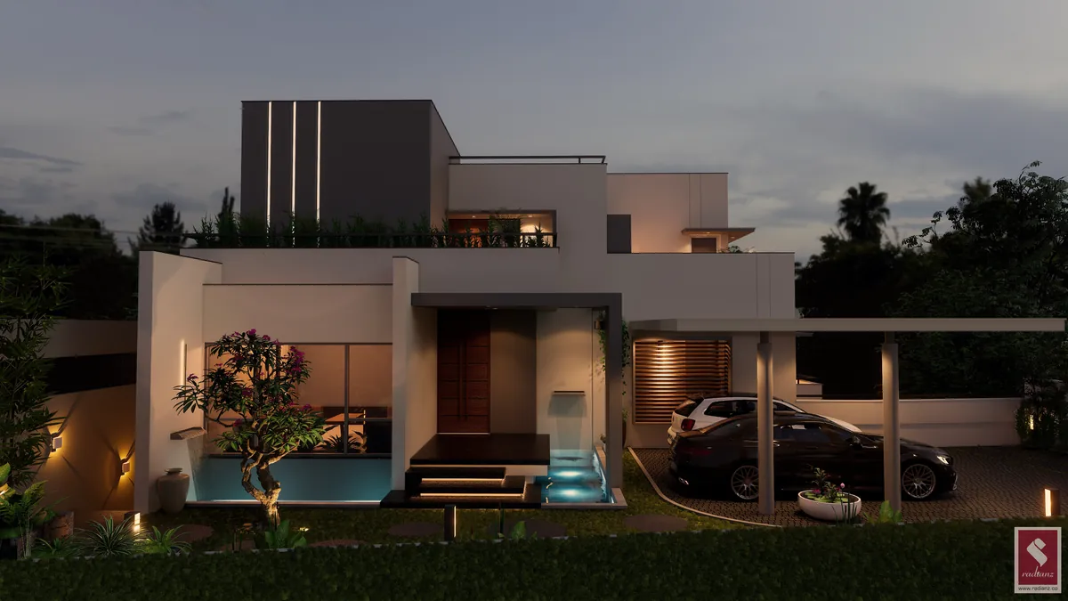 House design in Thirumala, Trivandrum - architecture by Radianz, architects in Trivandrum, view 2