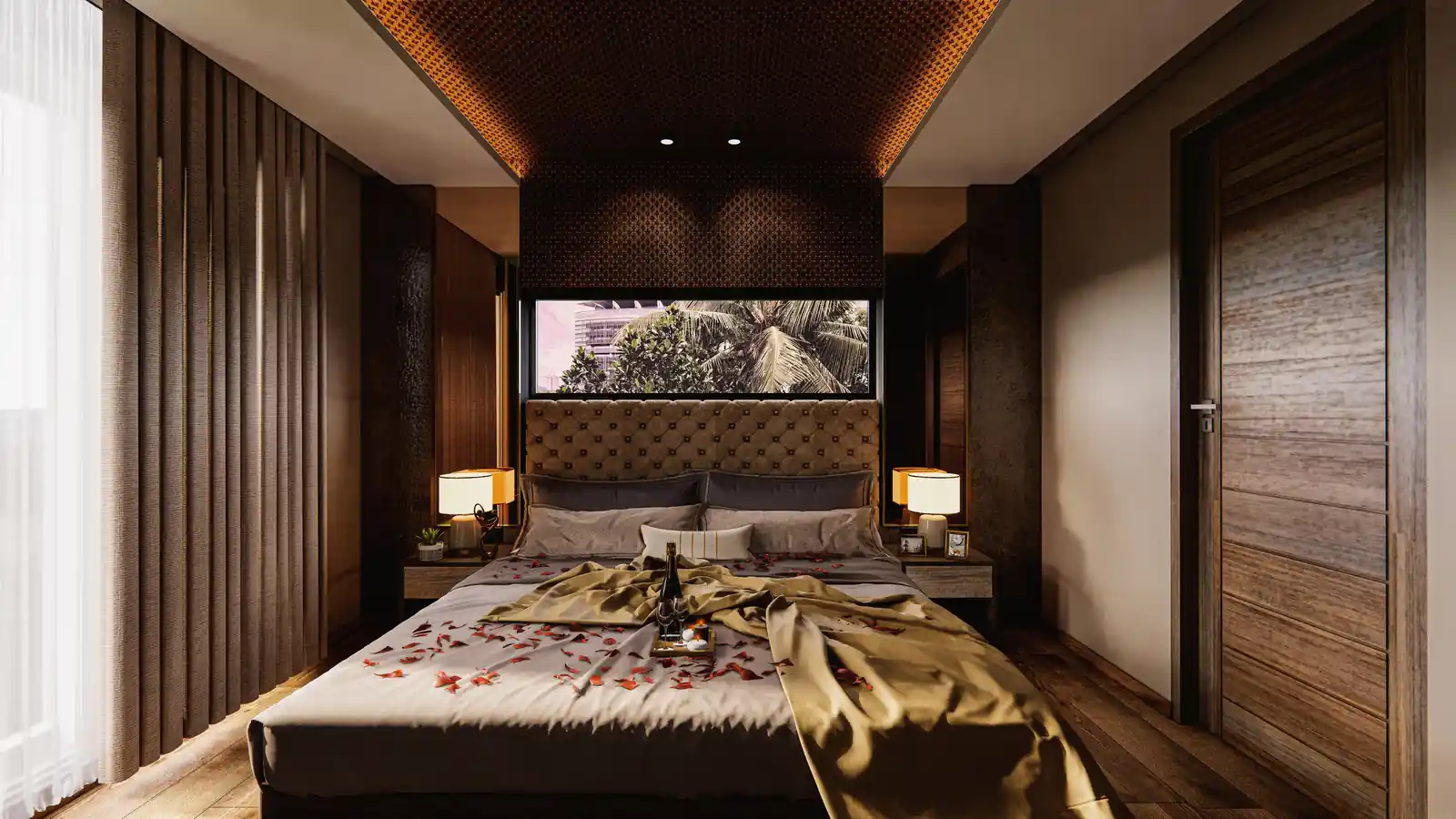 Suite room interior at Amigos Hotel, Trivandrum - hotel interior design by Radianz, architects in Trivandrum