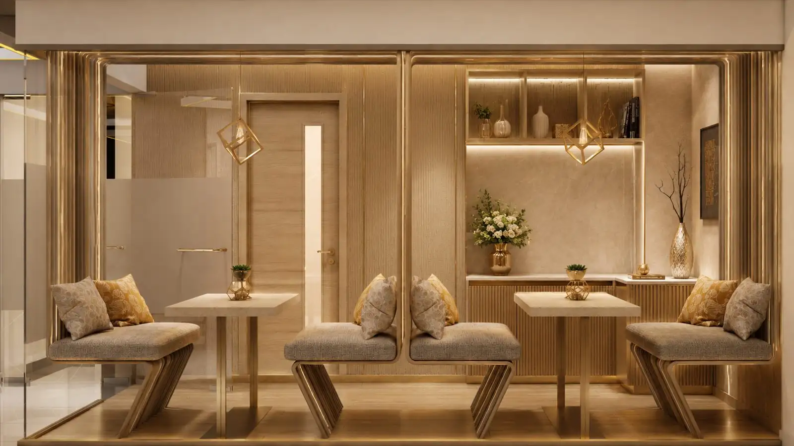 Fitting lounge at Aquaria Boutique, Kerala - retail interior design by Radianz, architects in Trivandrum