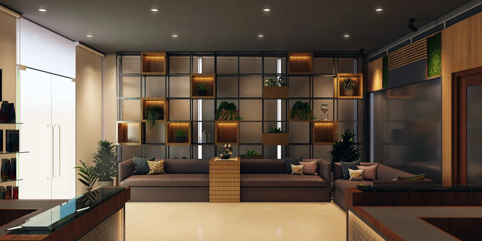Wellness interior at Jajis Salon, Kerala - salon and wellness interior design by Radianz, architects in Trivandrum