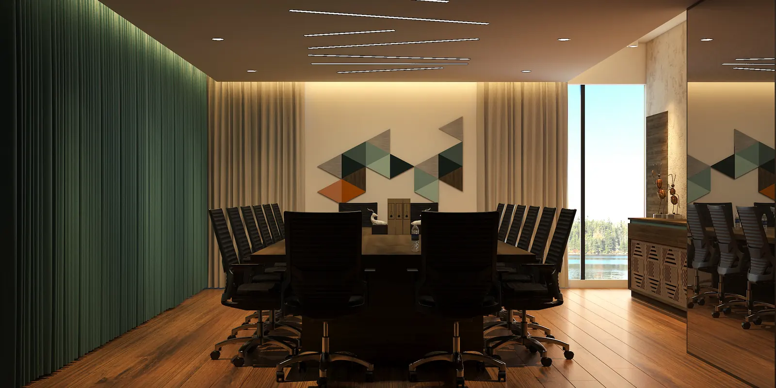 Conference room, Kerala - workplace interior design by Radianz, architects in Trivandrum