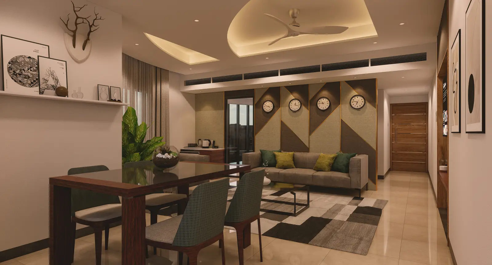 Suite room at Travancore Hotel, Vazhayila, Trivandrum - hotel interior design by Radianz, architects in Trivandrum